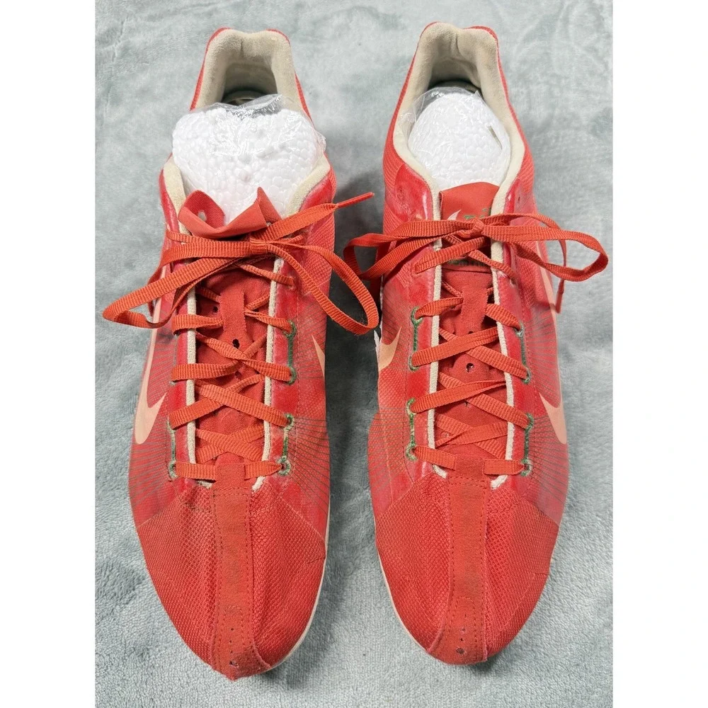 Nike Zoom Rival D Shoes Mens Size 10.5 Red Track Field‎ Spikes 333661-611